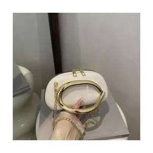 야무치 여자 데일리룩 가방 미니백 원형 케이스 클러치 디너 슬림핏 메탈 체인 숄더 크로스백 KUK5