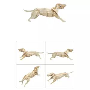 5인세트 어린이쉬운조립 목공예 나무조각 강아지만들기 체험교육 인재교육