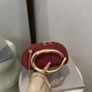 여성 미니백 가방 원형 케이스 클러치 디너 슬림핏 메탈 체인 숄더 크로스백 패피5