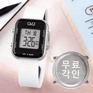 무료각인 큐앤큐 M207J-005Y 어린이 방수 아동우레탄시계 d