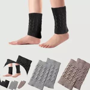 겨울레그워머 데일리 패션 니트 짜임 레그워머 보온 숏 발목토시