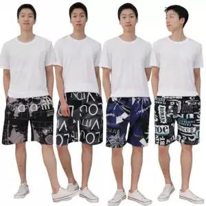 [라일리의류] Rly bns 남성 비치 5부 반바지 여름 팬츠 남자