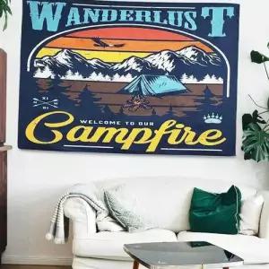 캠핑 패브릭포스터 북유럽 인테리어 가림천 대 패브릭 WECA82B