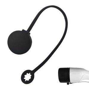 ThRht EV 충전 플러그 커버 교체 전기 자동차 포트 엔드 캡 고무 부착 먼지 내후성 보호 차량 스테이션 홈 실내외 EVSE J1772