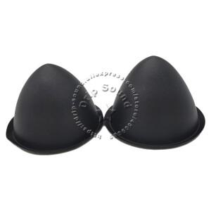 2개 45mm 스피커 먼지 캡 베이스 플라스틱 불릿 헤드 방진 커버 우퍼 수리 부품