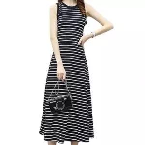 [라일리여성의류] Rly S S 시즌 민소매 미니드레스 플레어라인 탱크탑