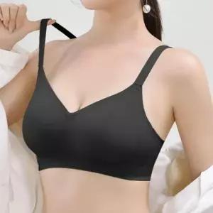 여성 심리스 처짐방지 가슴 모아주는 노와이어 일체형 처짐방지 예쁜 부유방커버 여성