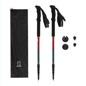 콜핑 초경량 두랄루민 3단 등산스틱 2개 구성+케이스 남성용 여성용 공용 스틱