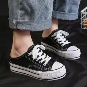 키높이 스니커즈st 캔버스화 블로퍼 여성 패션신발 WEC9054