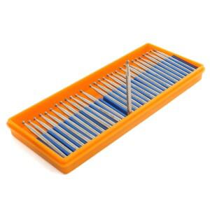 30피스 Bur 다이아몬드 그라인딩 헤드 둥근 모양 1 1.5 2 2.5 3M 호환m 비트 코팅 볼 조각 Shank 2.3 Stone