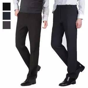 [리빌모아]남자 겨울 밴딩스판 면 기모 정장바지 LV SPK 701 블랙_P414799075