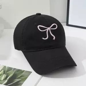 핑크리본 자수 디자인 러블리 사랑스러운 예쁜 여성 볼캡 데일리 사계절 야구모자