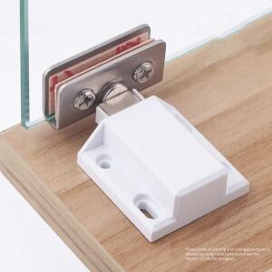 스테인레스 스틸 마그네틱 클로저 유리 경첩 캐비닛 캐치 가구 하드웨어 주방 와인 찬장 래치 도어 흡입