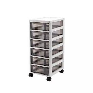 다용도 사무실 실내 서랍형 수납정리함(6단 바퀴O)/가정용수납함/기저귀수납함/신생아물품/창고정리/수납함