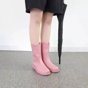 장마철신발 여성 예쁜장화 미들 중목 레인부츠 패션장화