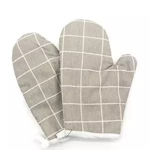 패브릭 주방 장갑 브라운 주방 냄비 장갑 오븐 손잡이 WEDC0A0