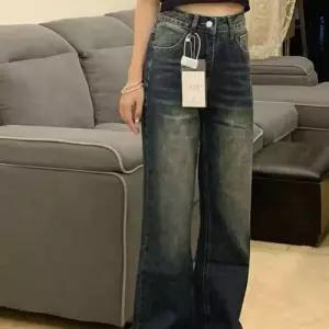 빈티지 워싱 하이웨스트 부츠컷 여자 데님팬츠 청바지 WEDF8CA