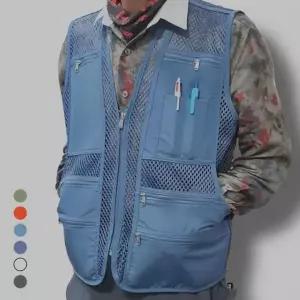 [콩심팥심]여름용 작업용 메쉬조끼 낚시 등산 필드웨어