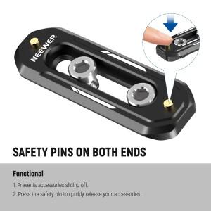 호환 Neewer 카메라 퀵 릴리스 미니 NATO 레일 안티 오프 나사케이지 핸들용 핀 포함)