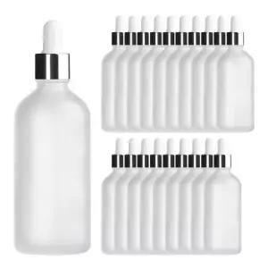 실버 뚜껑 100ml 20개 스포이드 불투명 공병 향수용기 WEE8461