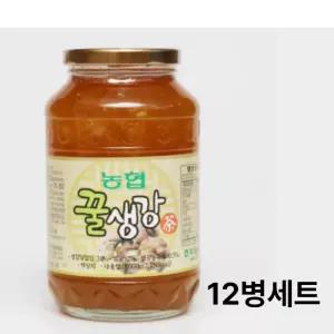 고흥 두원농협 생강청 생강차 1kg x 12병 세트 설날선물 답례품 사은품 판촉물 설 명절 단체선물 봉봉샵