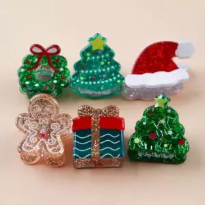 E10] (10개세트) 1 집게핀 크리스마스 글리터