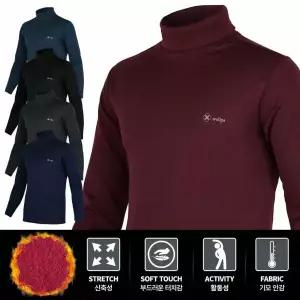 [모로엠] 남성 기능성 스판 하이넥 폴라 티셔츠 ON-TSK-QWFJLH4P