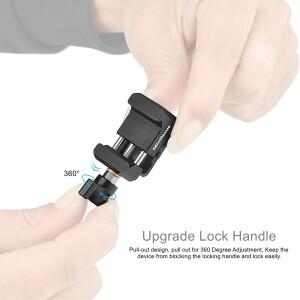 호환 Arri NATO 레일 클램프 콜드 슈 마운트  퀵 릴리스 1/4 3/8 나사 위치 구멍  카메라 모니터 케이지 매