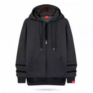 데일리 남녀 후드 집업 무지 디자인 캐주얼웨어