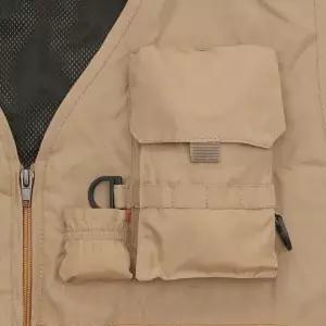 멀티포켓 낚시용 수납 조끼 브라운 레저웨어