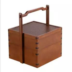 찬합 찬합통 소풍 상자 박스 음식 도시락 골동품 이충보관 떡 여행 포장