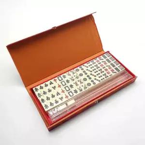 일본 마작 세트 보드 전통 미니 게임 여행용 술자리 휴대용