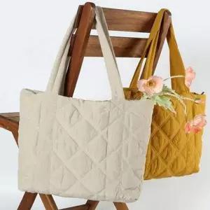 [콩심팥심]폭신한 빅사이즈 숄더백 퀼팅 여성 패딩 가방 데일리 쇼퍼 겨울