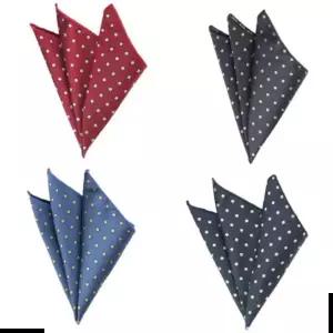 남자악세사리 도트 배색 행커치프