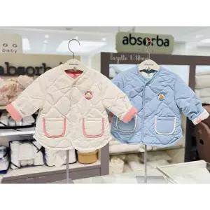 [압소바](김해점)(압소바26년SS 유아 아기점퍼,출산,백일,돌선물)마르소 약패딩 리버서블 점퍼2종 택1(1...
