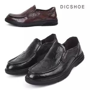 [딕슈] 남성 소가죽 커브드라인 슬립온 로퍼 3cm LFMS370