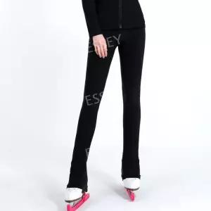 피겨스케이트 바지 봄여름 블랙 XXS 연습복 프리 팬츠 트레이닝 플란넬