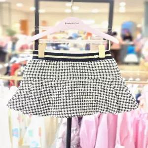 [프렌치캣 9D] 트위드 주름 스커트 (Q51DAS040S)