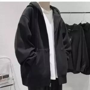 집업 후드 봄 가을 남녀공용 캐주얼 아우터 기모안감 점퍼 집업 점퍼 봄가을아우터 캐주얼 패션아우터