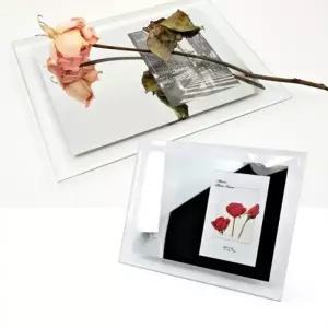 ( )Kimspp 깔끔한 품질 국산 크리스탈 거울액자3R3x5 액자거울 사진액자 선물 증정 사은품용