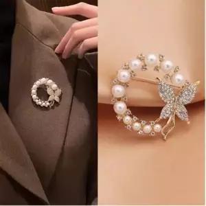 여성용 10종 선물 정장 옷핀 다용도 진주 패션 브로치