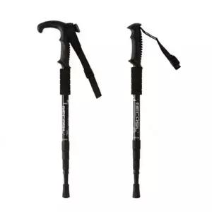 [콩심팥심]초보자 4단 입문 경량 지팡이 산악 등산스틱 T자형스