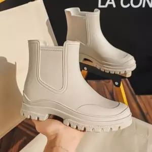 기모 여성 레인부츠 첼시 털 장화 방한화 여성 부츠