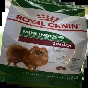미니 로얄캐닌 미니인도어 시니어 강아지 반려견사료 1.5kg