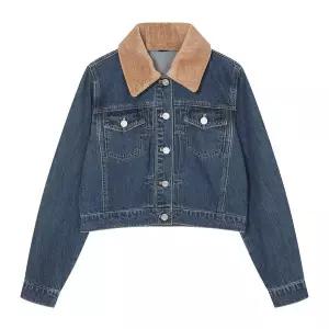 갤러리아 (르샵블랑) 코듀로이 배색카라 데님 자켓 U1F32DJK010