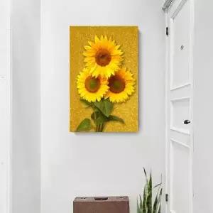 해바라기 액자 리치40X60 돈들어오는 현관 캔버스액자 (KYR-WED2BCF)