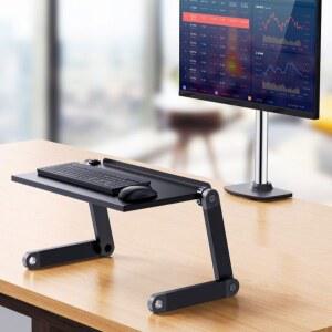 책상 키보드 각도조절 높이조절 키보드거치대 데스크선반 키보드연장