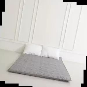 이불세트 더크린 바닥요매트 그레이 싱글1인용(요커버/요솜)