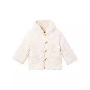 [루이스 미샤]키즈 디미아 후드 더플 코트 크림 25F_C0265 CREAM