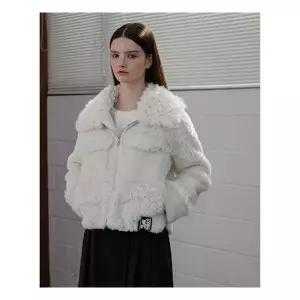 에고이스트 소재 믹스 루즈핏 페이크 퍼 무스탕 EQ4MZ060 884437